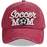 MANMESH HATT Distressed Soccer Mom Baseball Cap for Women, Adjustable Washed Embroidered Sun Hat for Mama