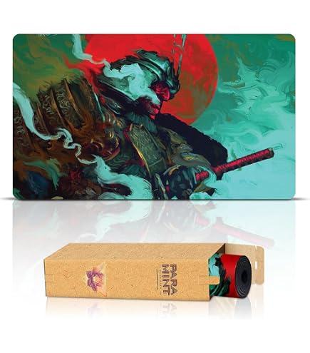 Paramint Cosmic Black (cousu) – Tapis de jeu MTG – Compatible avec le tapis de jeu Magic The Gathering – Play MTG, YuGiOh, TCG – Tapis de jeu original avec motifs et accessoires