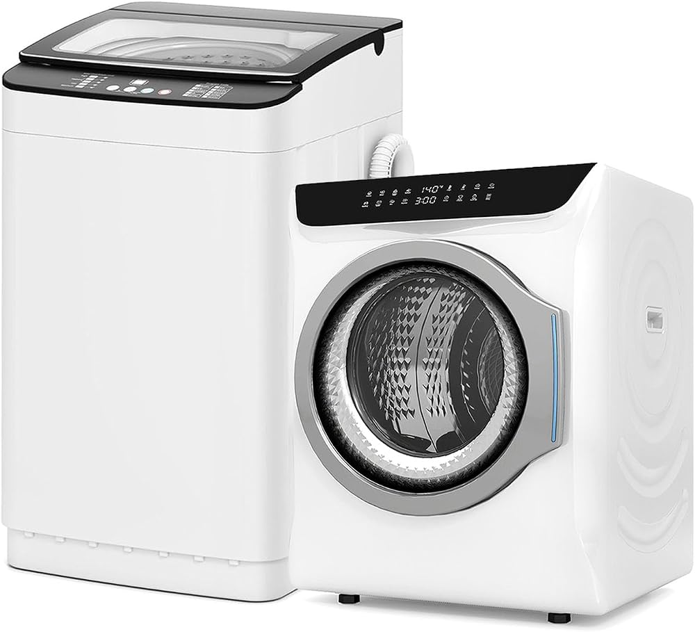 Auertech Portable Washer and Dryer Combo Set, 2.8 CU. FT. Portable Clothes Dryers with Boot Dryer, 28 lbs Fully Automatic Was