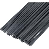 MECCANIXITY 20pcs 40 Inch Plastic Welding Rods PVC Welding Strips Welder Rods for Plastic Welder,Car Bumper, Kayak Repair, Grey