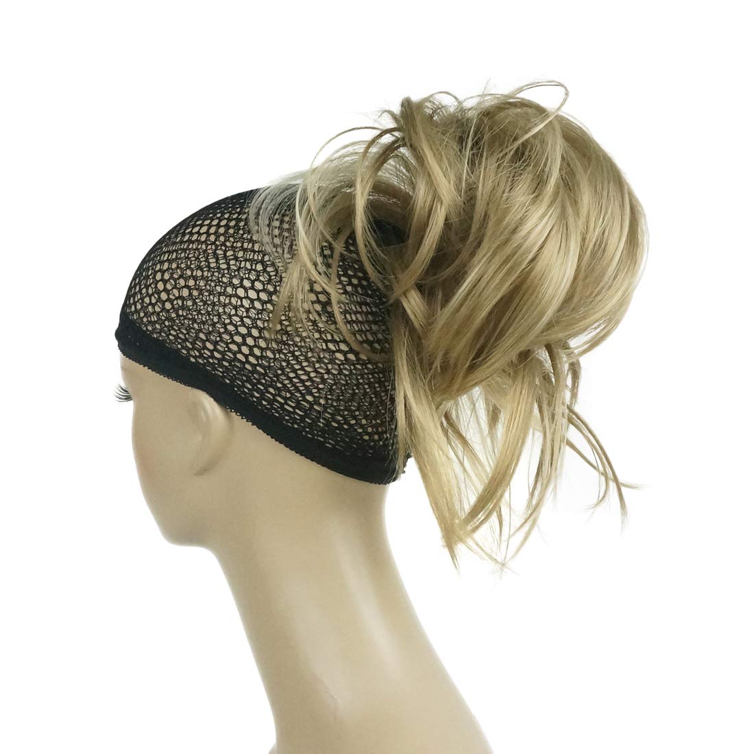 Lydell Adjustable Messy Style Ponytail Hair Extension Synthetic Hair-Piece with Jaw Claw Amzing Shape For You (L16/613 Blonde Highlighted)