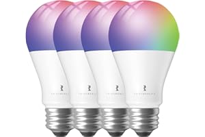 THIRDREALITY Zigbee Smart Color Bulb ZL1 4 Pack, Hub Required,Compatible with Home Assistant(ZHA&Z2M), SmartThings,Aeotec,Hom
