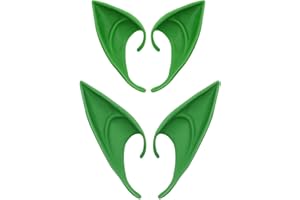 Yilistore 2 Pairs Elf Ears, Pixie Dress Up Cosplay Soft Pointed Ears,Masquerade Accessories Halloween Fairy Ears