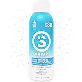 Surface Mineral Sunscreen Spray SPF 30 for Body, Lightweight Non-Nano Zinc Oxide Formula, Reef Friendly, Broad Spectrum UVA U