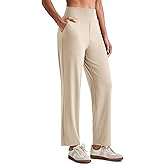 G4Free ShiftReady Womens Ankle Dress Yoga Pants with Pockets Stretchy Business Casual Slacks Work Trousers Travel Pant