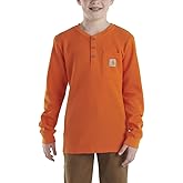 Carhartt Kid's CA6441 Long-Sleeve Henley Pocket T-Shirt - Boys