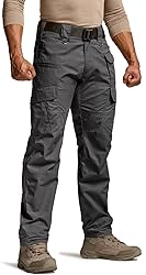 CQR Men's Tactical Pants, Water Resistant Ripstop