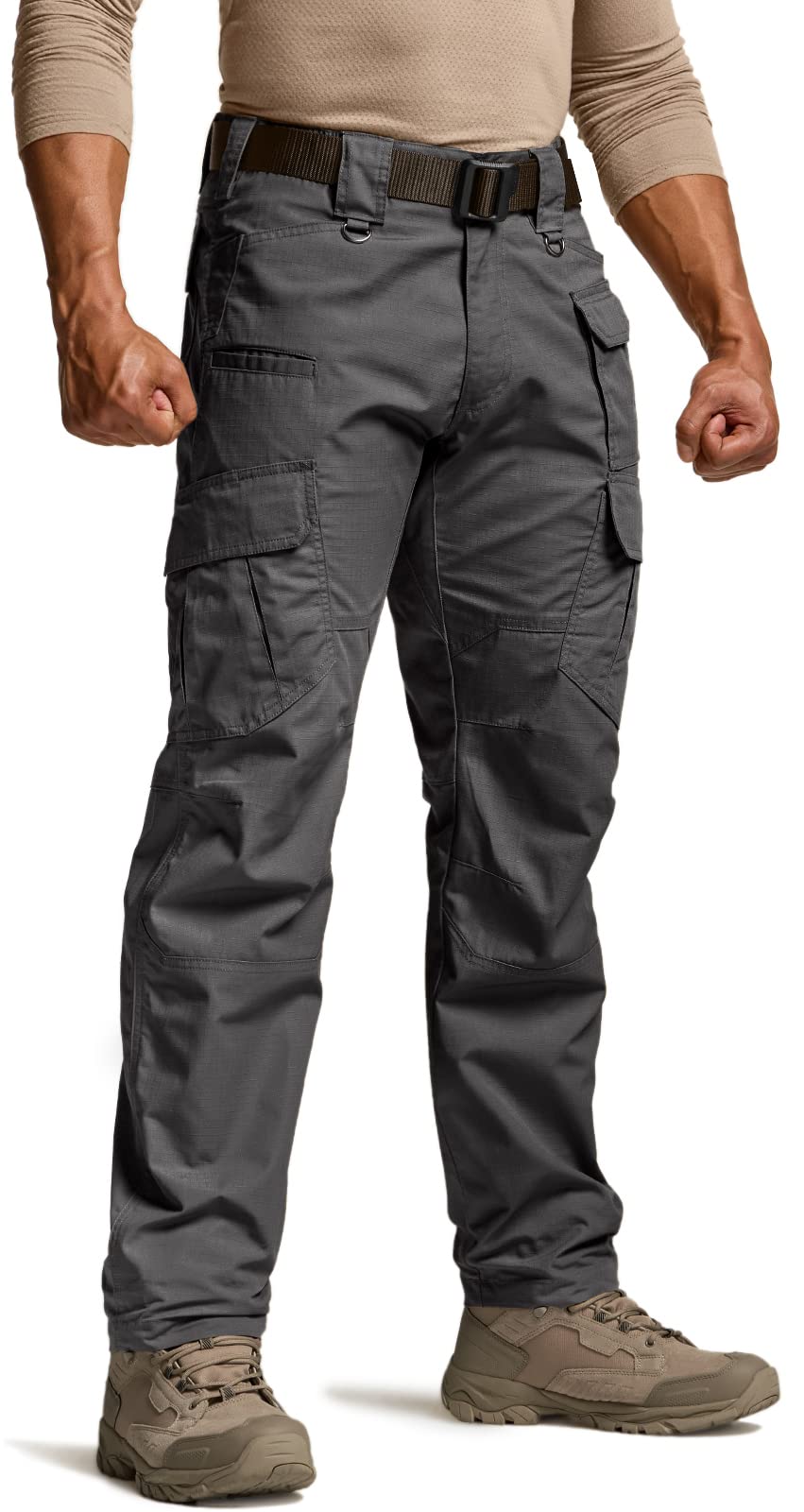 CQR Men's Tactical Pants, Water Resistant Ripstop