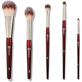 BK BEAUTY - PRECISION BRUSH COLLECTION (5PC) - Professional Makeup Brush Set for Bronzer, Blush, Contour, Powder & Eye Makeup | Premium Face Brushes for Flawless Application
