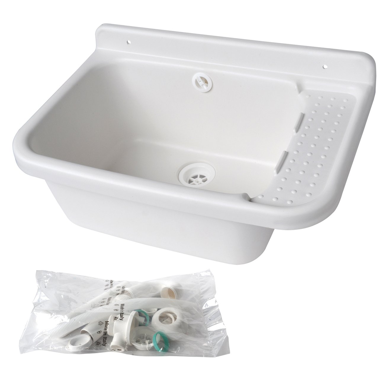 La Ventilazione LavSG60 Resin Sink, White, 600 x 420 x 300 mm
