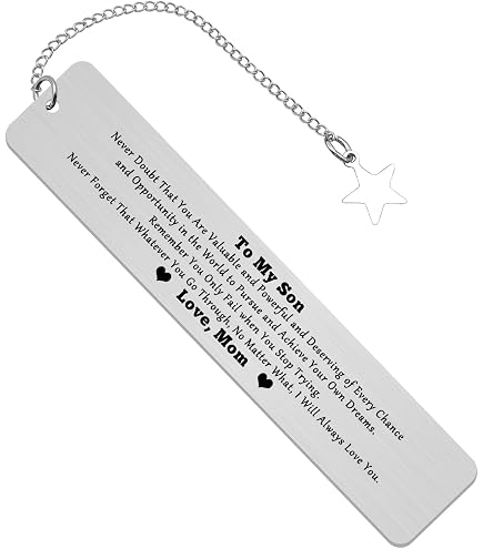 Personalisiertes Lesezeichen Für Sohn – „Sometimes You Forget You’re Awesome“ – Edelstahl, 12,7 Cm