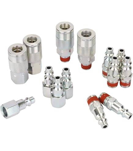 Lot 4 Raccords Tuyau Cannelés Inox 6,35 Mm Mâle X 6 Mm + Colliers – Connecteurs Robusta Pour Air, Eau, Carburant