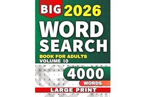 Large Print Word Search Puzzle Book for Adults: Easy to Read Word Find Puzzles with 4000 Words | Relaxation and Brain Trainin