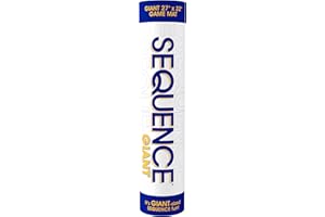 Jax Giant (aka Jumbo) SEQUENCE Game - Tube Edition with Cushioned Mat (27" x 32") Cards and Chips, Package Colors May Vary.