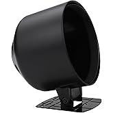 MOTOR METER RACING 85mm 3-3/8" W PRO Black Single Gauge Dashboard Pod | Mounting Cup &amp; Stand, Universal, Car, Truck, Boat, Automobile