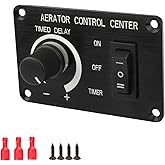Besramtic Livewell Timer Switch for Boat Aerator Timer Panel Variable 12 Volt 10 A