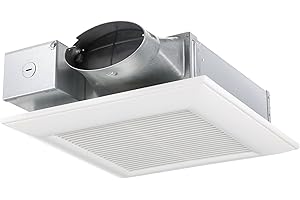 Panasonic WhisperValue Ceiling/Wall Mount Bathroom Exhaust Fan, 50-80-100 CFM, FV-0510VS1