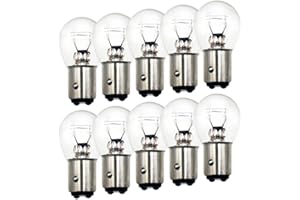 Lanuovx 1157 Bulbs 10 Pack,S25 Tail Light Bulb 12V 21W/5W Miniature Tail Light Turn Signal Brake Light Bulb,P21W 2357 7528 20