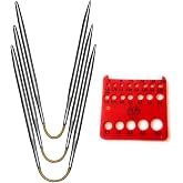 addi Crasytrio (Flexi-Flips) with Gold Cord (EU Version) (Set of 3) with Red Needle Gauge 8.3in (21cm) Size US 4 (3.5mm)