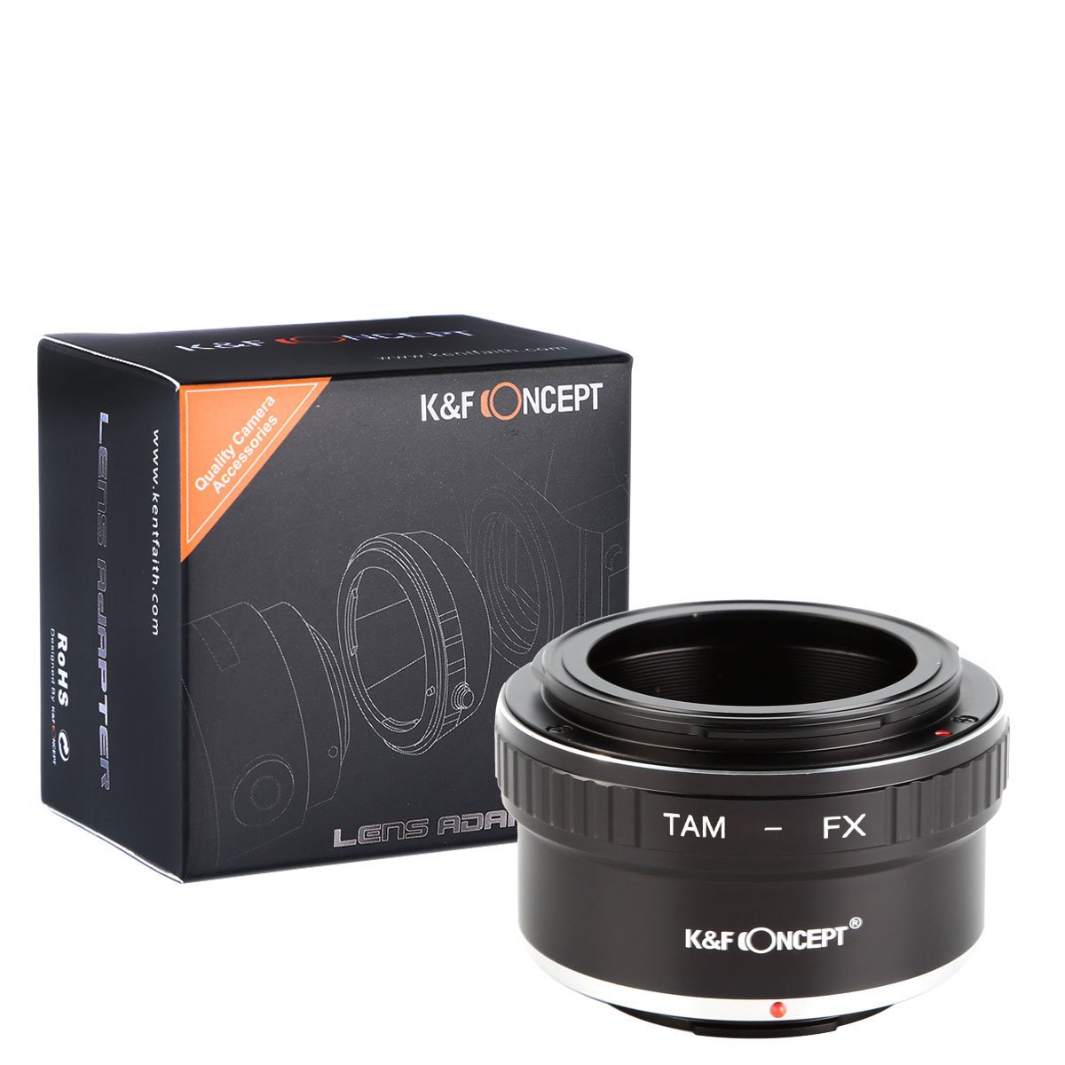 K&F CONCEPT Lens Mount Adapter Compatible with Tamron to FX, Manual Adapter Compatible withTamron Mount Lens and Compatible with Fuji X Mount Cameras for X-Pro1, X-E1, X-M1, X-A1, X-T1, etc
