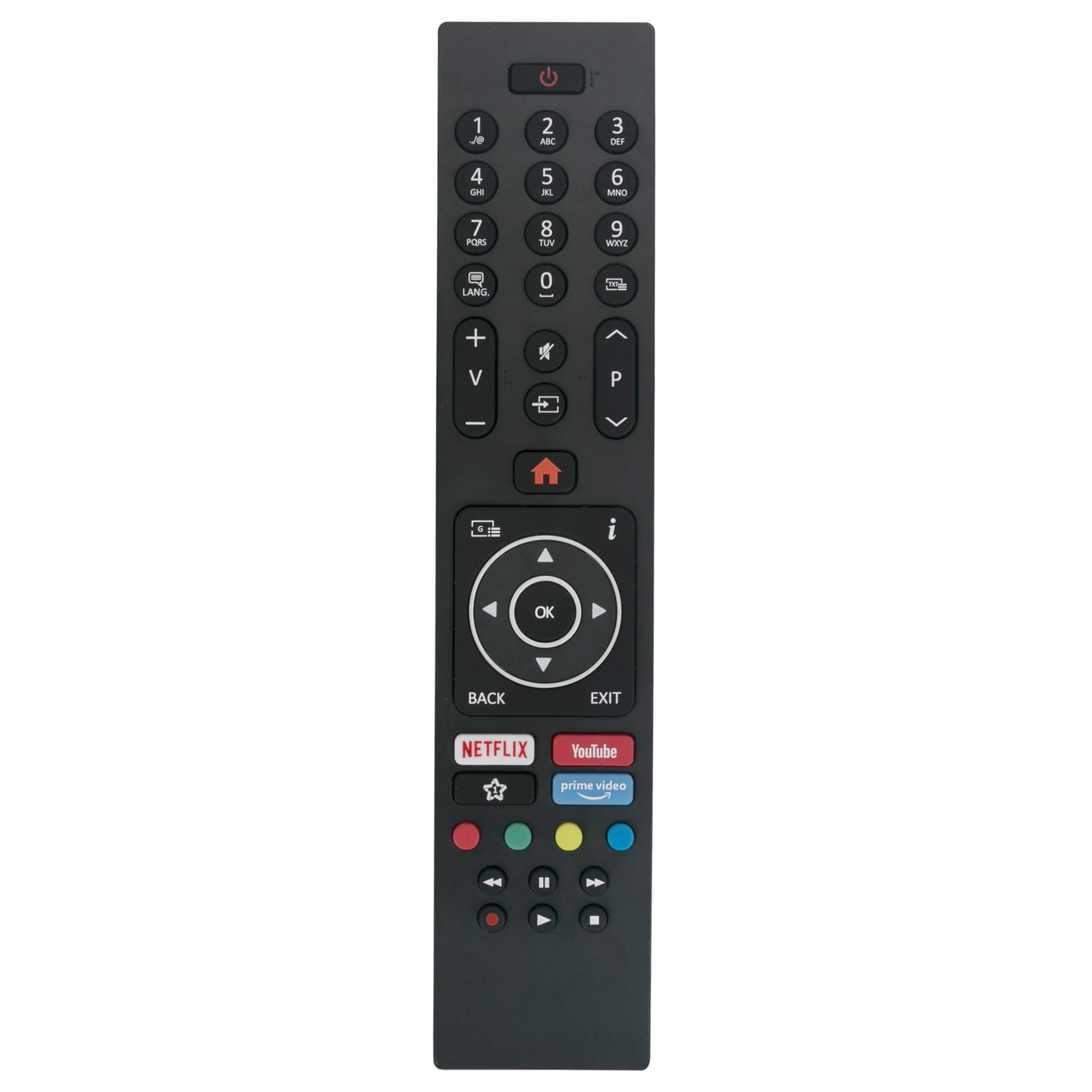VINABTY RC43135P Remote Control replacement fit for Finlux 75FUC8560 65FUD8060 32FHA5660 for Logik L65UE18 L55UE19 TV
