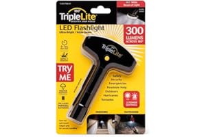 TripleLite 330 lm Black LED Flashlight AA Battery