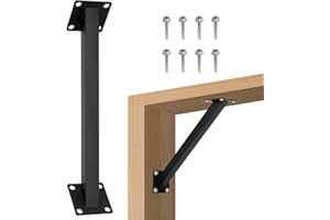 LONSGE 8 Pcs 45 Degree Angle Support Bracket, Angled Support Brackets to Reinforce Wood Post and Beam Joints, Pergola Angle Brackets for Pergolas, Cabins, Carports and Patios