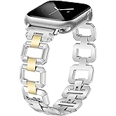 JR.DM Gold Watch Band for Women Compatible with Apple Watch 38mm 40mm 41mm 42mm 44mm 45mm 46mm 49mm Dainty Dressy Bracelet Designer Metal Chain Strap for iWatch Series 11/10/9/8/7/6/5/4/SE/3/2/1 Ultra