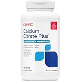 GNC Calcium Citrate Plus 800mg, 180 Caplets, 45 Servings | Combines Calcium Citrate, Magnesium and Vitamin D3 to Support Bone Health, Heart, Muscle and Nerve Function