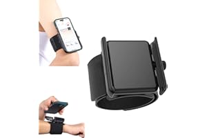 toresper Wristband Phone Holder, 360° Rotation & Detachable Sports Armband Cell Phone Holder, Hands-Free Phone Accessories Holder for Selfies Videos Live Broadcast Hiking Biking Walking