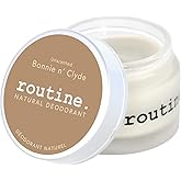 Routine. Natural and Aluminum Free Deodorant (2 Fluid Oz.) for Women and Men | Bonnie n Clyde Jar | Unscented (Cream Jar Formula)