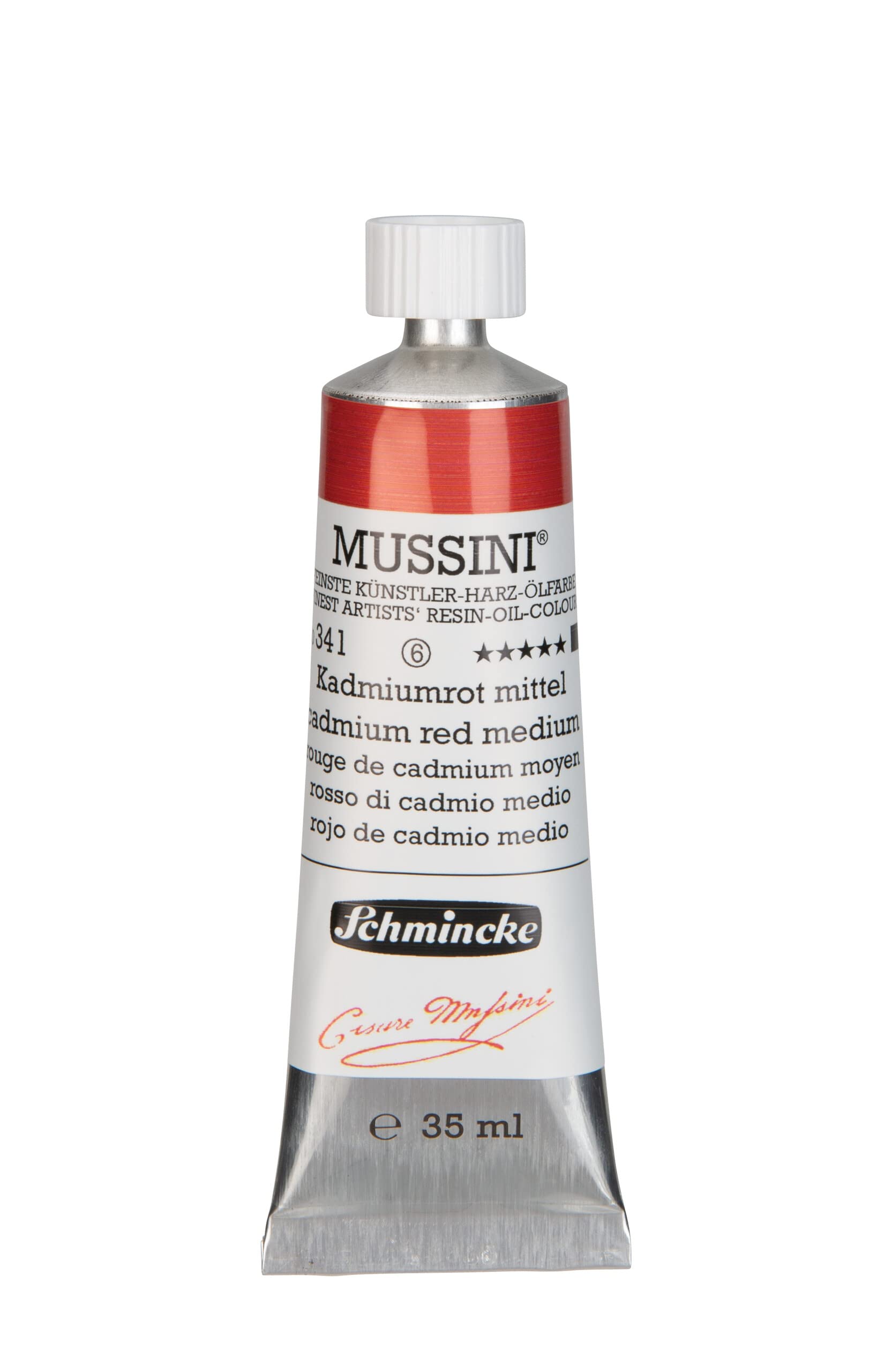 Schmincke Mussini Oils Cadmium Red Middle 35ml Tube Series 7