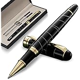 Shiduode Luxury Ballpoint Pens Black Ink 0.5mm Medium Point Work Pen Smooth Writing,Elegant Fancy Nice Gift Pen Set for Signature Executive Business Office Supplies