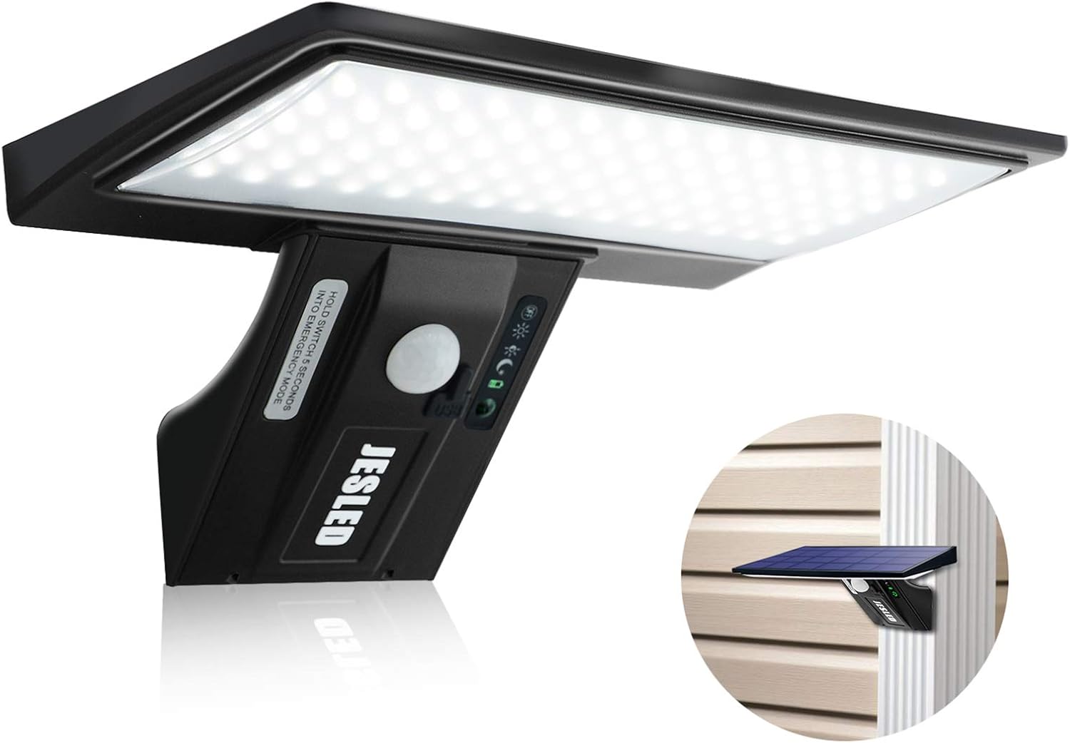 ALLOMN Luz Solar Para Exteriores, Una Sola Cabeza, 210 LED Solar