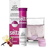 Seltz Mood Support Drink Tablets, Effervescent L-Tryptophan with B Vitamins | Fast Absorption, Easy to Use, Mood Energy Support, No Sugar Added, Drop Fizz and Drink, Supports Hydration, 20 Tablets 1 Pack