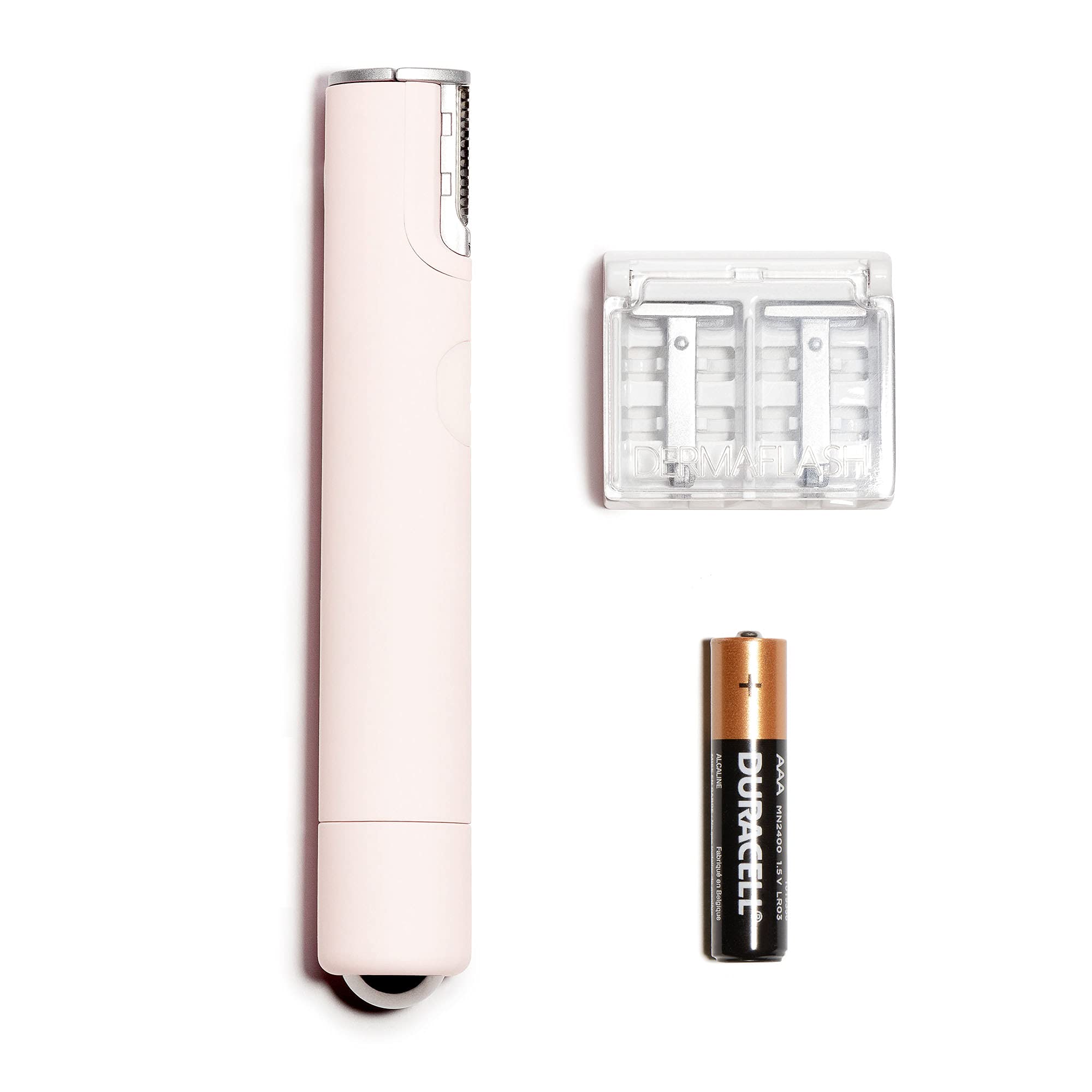 DERMAFLASH Mini Dermaplaning Tool for Precision Peach Fuzz Removal, Blush