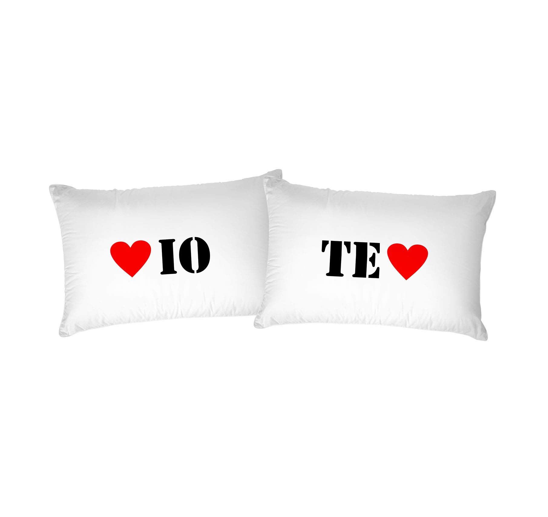 Italian Bed Linen Pair Digital Print Pillowcases, Cotton, Printed-03, 52 x 82 cm