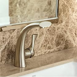 Single-Handle Brushed Gold Centerset Bathroom