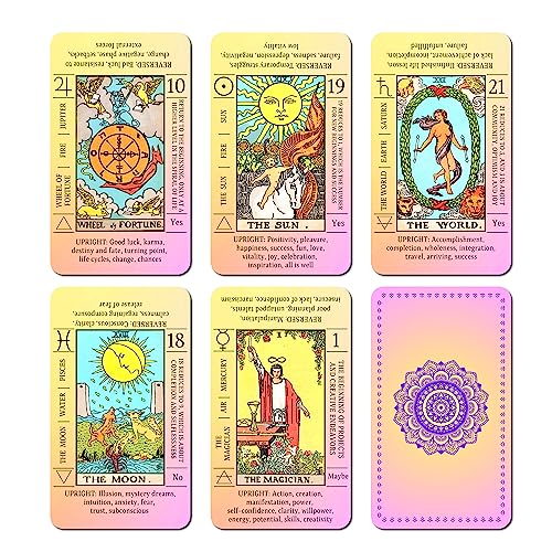JUJU'S VIBES Learning Tarot Cards for Beginners with Meanings on Them