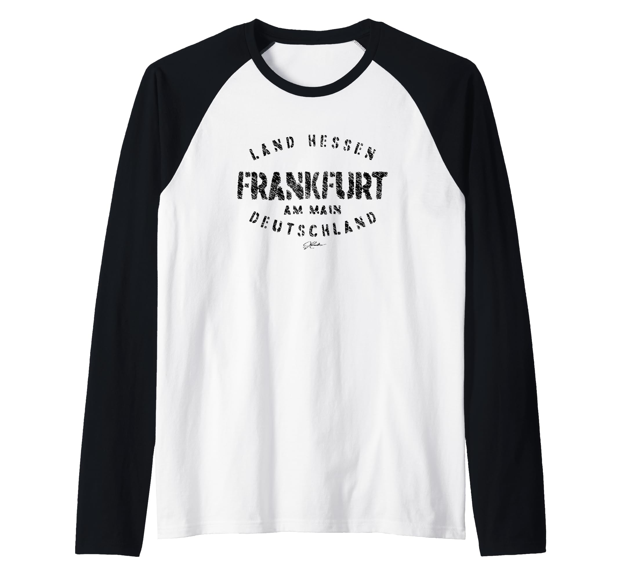 JCombs: Frankfurt, Germany Raglan Baseball Tee