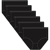 POUDEW Women's Breathable Viscose High Waisted No Show Full Coverage Briefs Underwear Panties, Pack of 6
