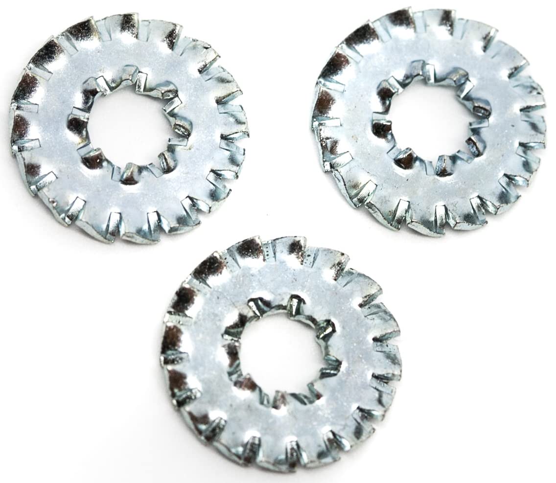 M16 (16mm) Serrated Shakeproof Washer Lock Washers Internal And External Teeth Zinc Plated Spring Steel DIN 6798DD (Pack of 20) C05D/1