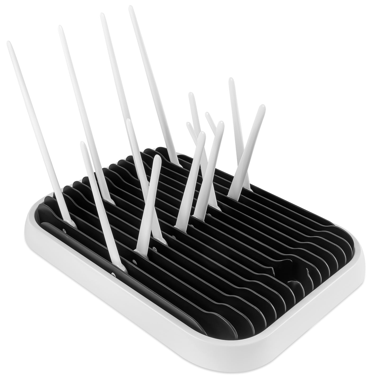 Vicloon Baby Bottle Drain Rack, Foldable Feeding Cup Holder, Multifunctional Bottle Storage Drying Rack for Bottles,Teats,Cups,Reusable Baby Bottle Holder Baby Accessories