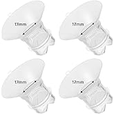 Suniceme Flange Inserts 17mm Compatible with Medela/Spectra/TSRETE/Elvie/Momcozy/Bellababy Breast Pump 24mm Shields/Flanges, 