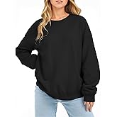 APPFULL Womens Oversized Sweatshirt Crewneck Long Sleeve Fleece Lined Pullover Tops Fall Outfits Winter Clothes 2025