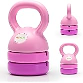 TopMade Adjustable Kettlebell Weights Set Cast Iron Exercise Fitness Kettle Ball Grip 5, 8, 9,12lb Free Weight Men Women Kettlebells for Home Gym Workout Ballistic, Core,Strength Training
