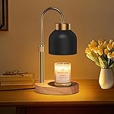Candle Warmer Lamp with Dimmer Adjustable Height, 2/4/8H Timer,Vintage Home Decor for Scented Jar