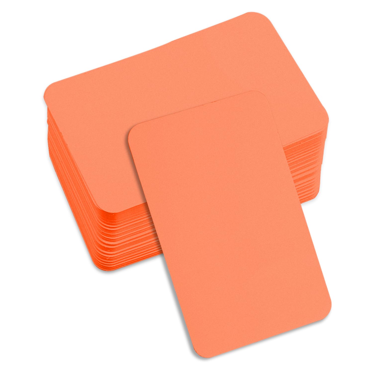 Rumyve Blank Message Cards - 100 Sheets, Doodle Hand-Drawn Note Cards, Blank Business Cards(Orange)
