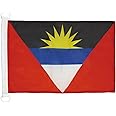 Antigua and Barbuda NAUTICAL Flag 18'' x 12'' - Antiguan Barbudan flags 30 x 45 cm - Banner 12x18 in for boat - AZ FLAG
