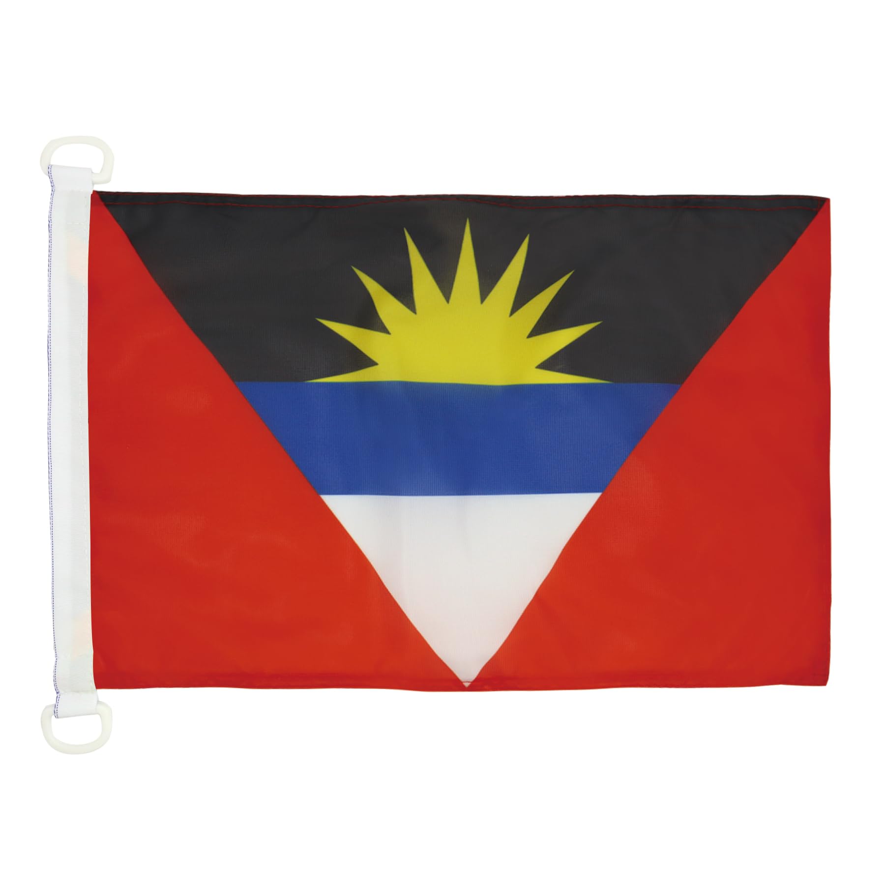 AZ FLAG - Antigua and Barbuda Nautical Flag - 18'' x 12'' - For Outdoor and Boat - Antiguan Barbudan Banner Knitted Polyester with Two Plastic Rings - Vivid Colors - 12x18 in - 45x30 Cm — image 1